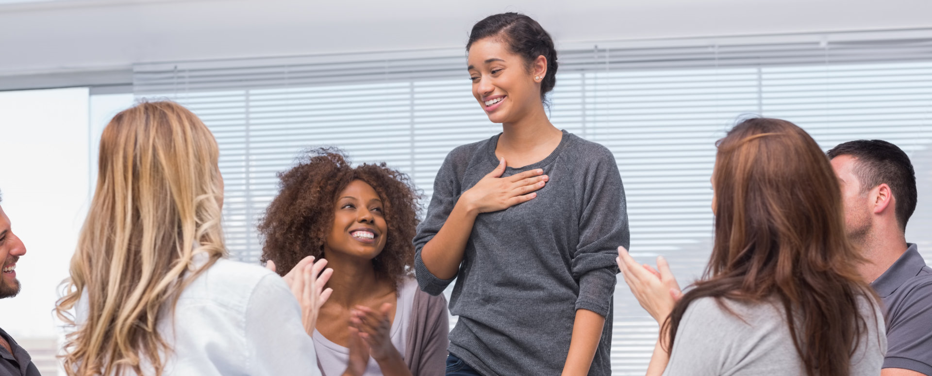 group of people in therapy session