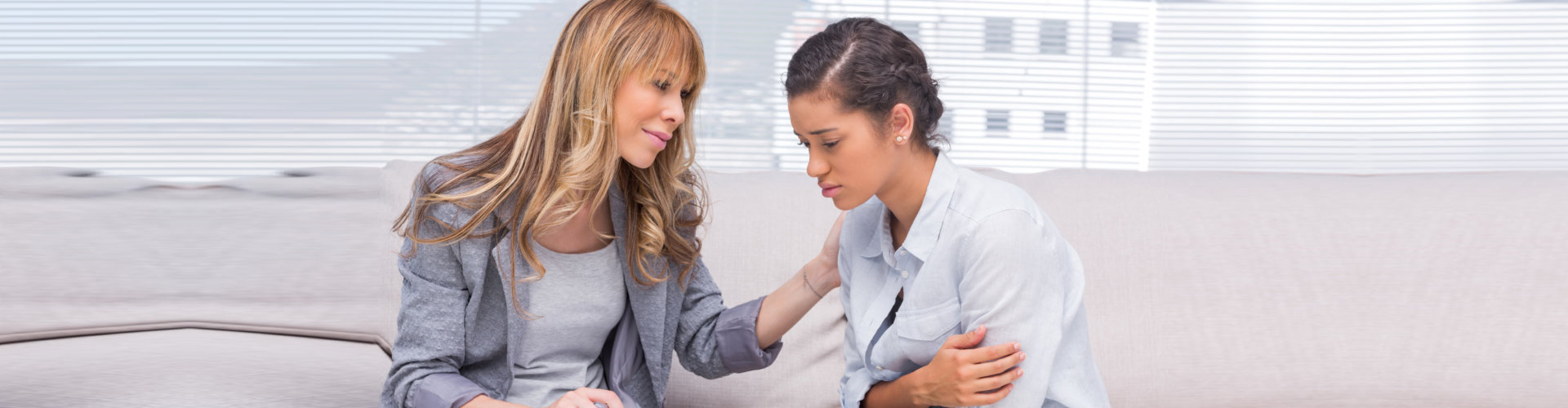 Psychotherapist helping a patient at office